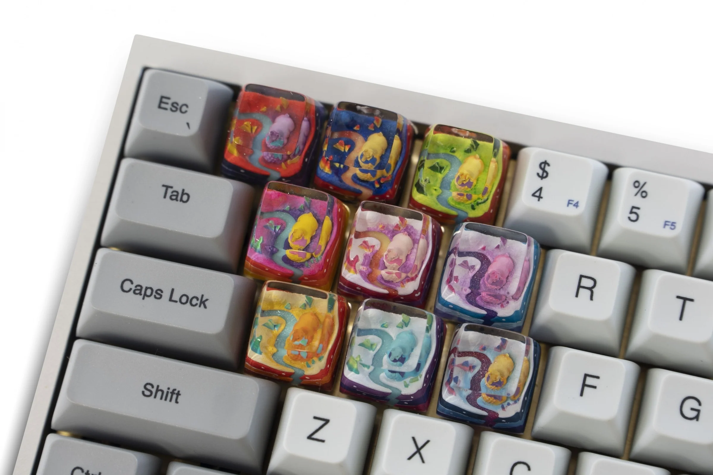 Dwarf Factory x MK Oasis Llama Artisan Keycap SA Profile Resin Artisan Keycap - Image 3
