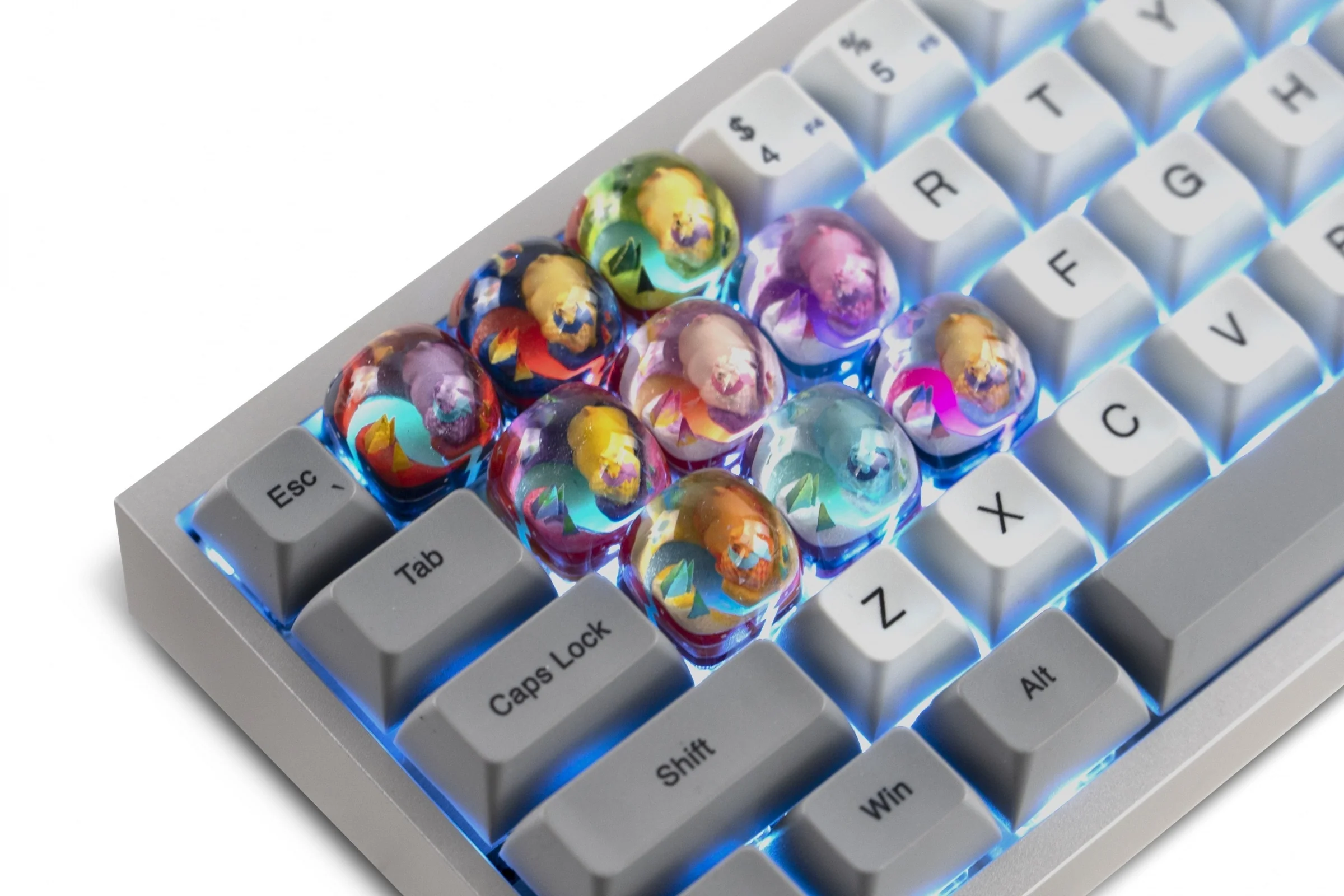 Dwarf Factory x MK Sugar Llama Artisan Keycap DOM Profile Resin Artisan Keycap - Image 4