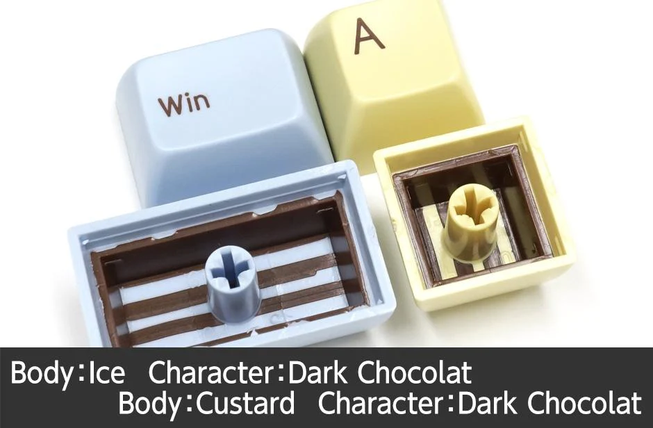 Filco Ice / Custard MINILA 72 Key SA Profile Double Shot ABS Keycap Set - Image 5