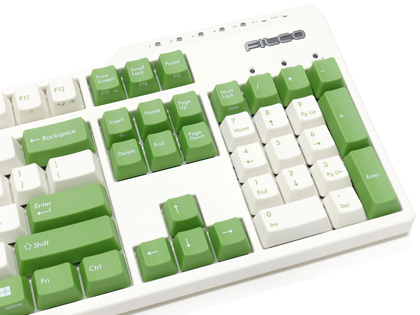 Filco Majestouch Convertible 3 Green and White Double Shot PBT Mechanical Keyboard - Image 5