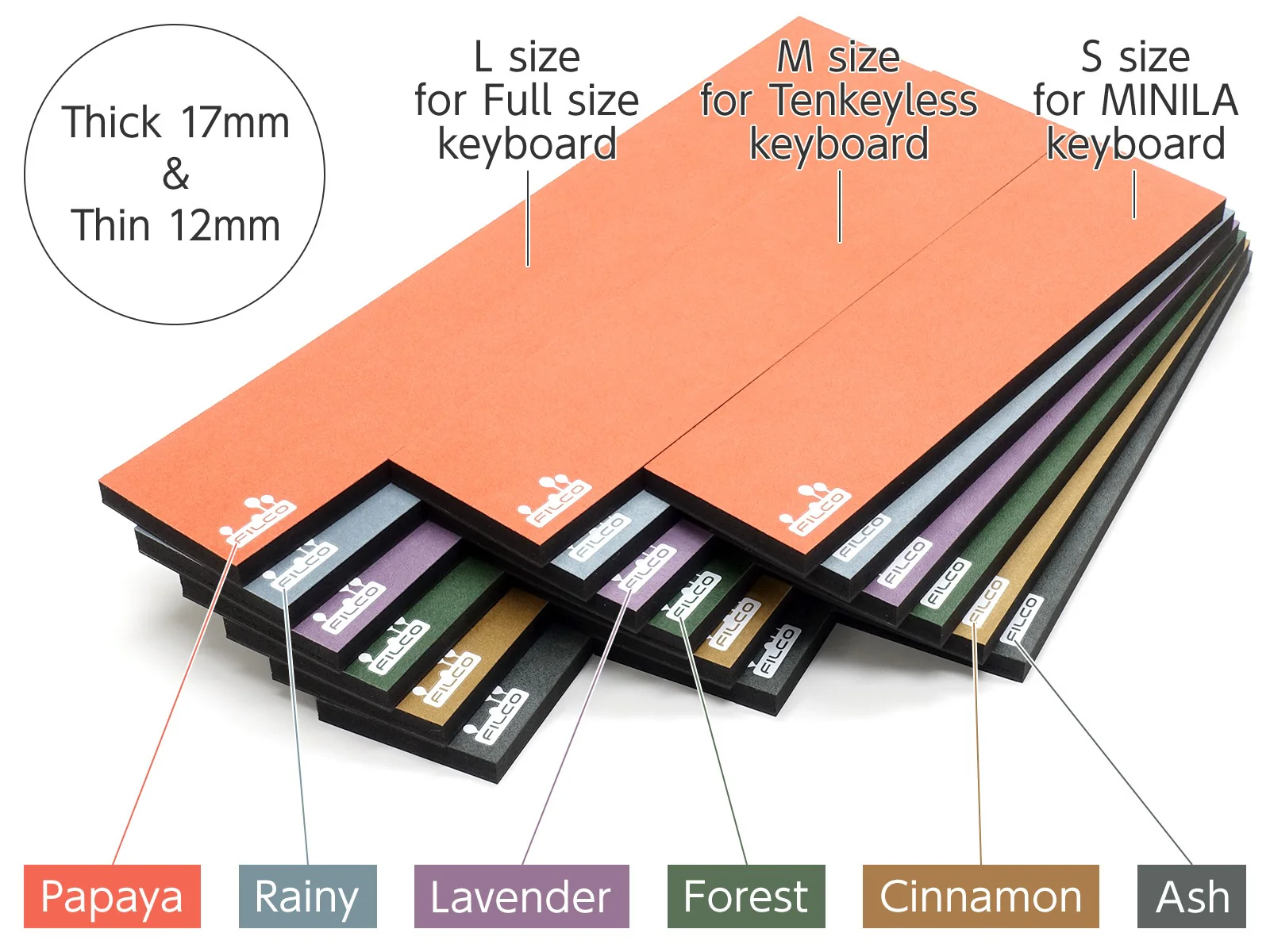 FILCO Majestouch Macaron Medium Wrist Rest