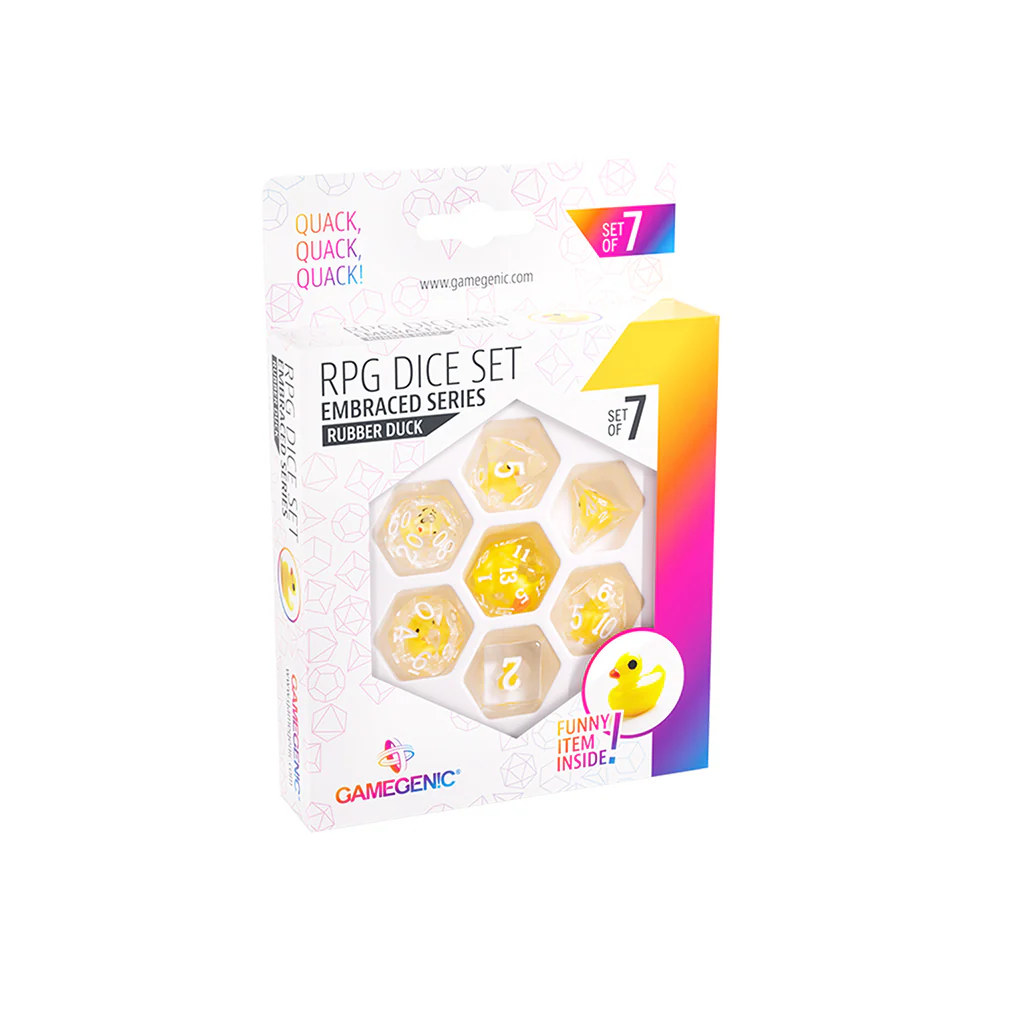Gamegenic Embraced Series - Rubber Duck - RPG Dice Set (7pcs) - Image 2