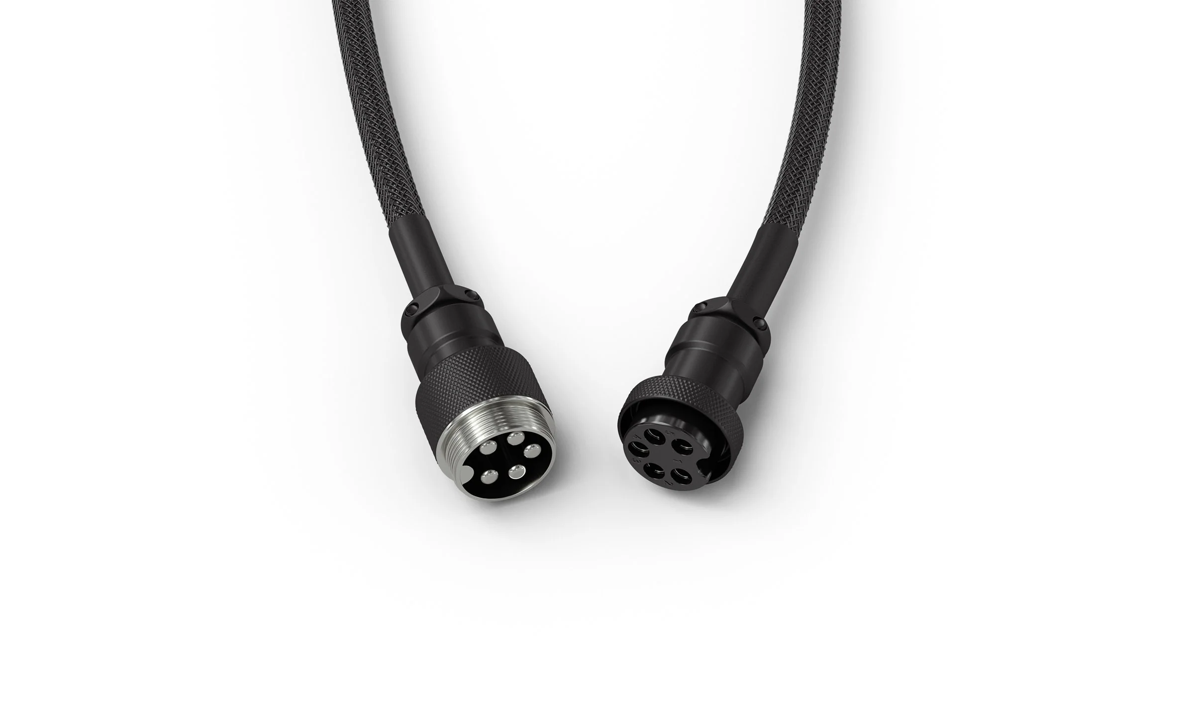 Glorious PC Coiled Keyboard Cable Black - Image 3