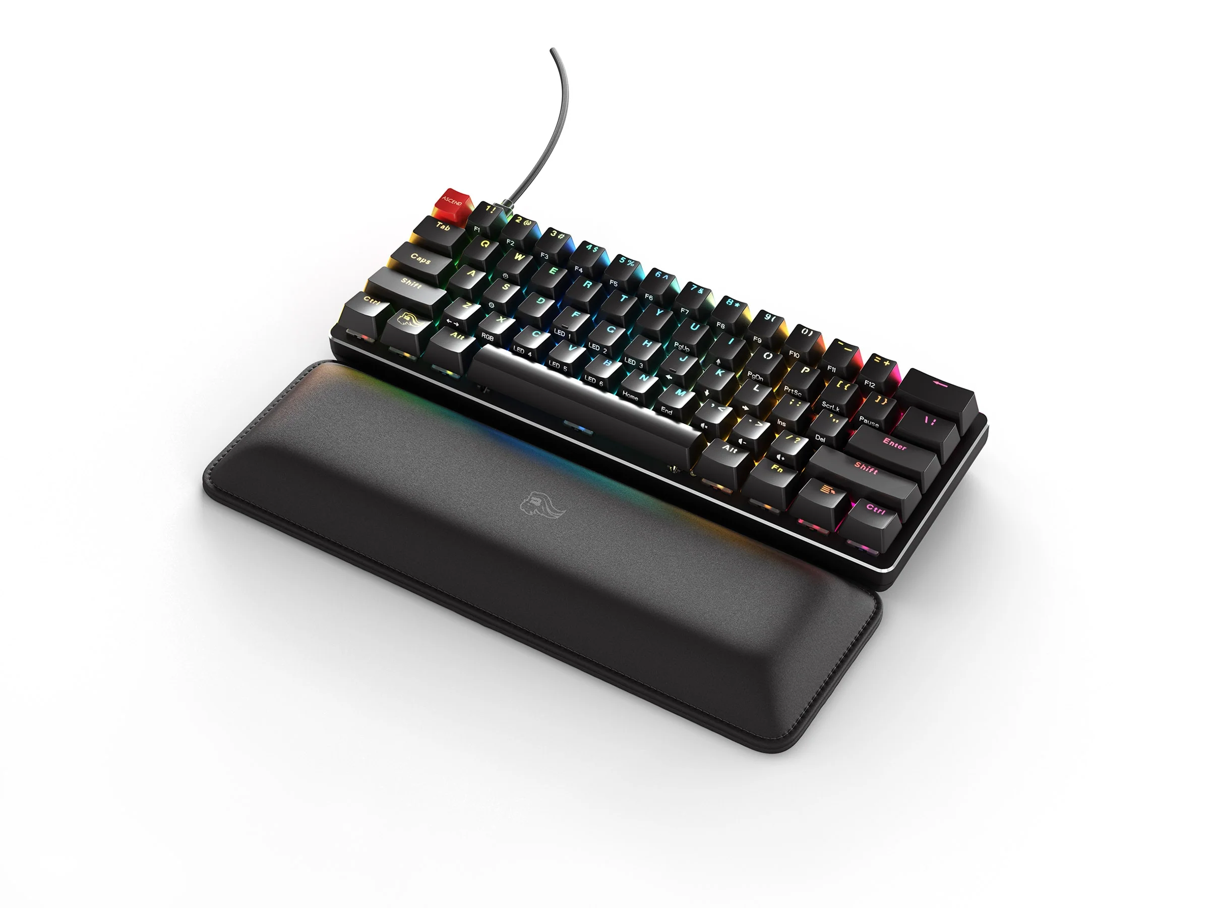 Glorious PC Compact Stealth Padded Wrist Rest Black - Image 4