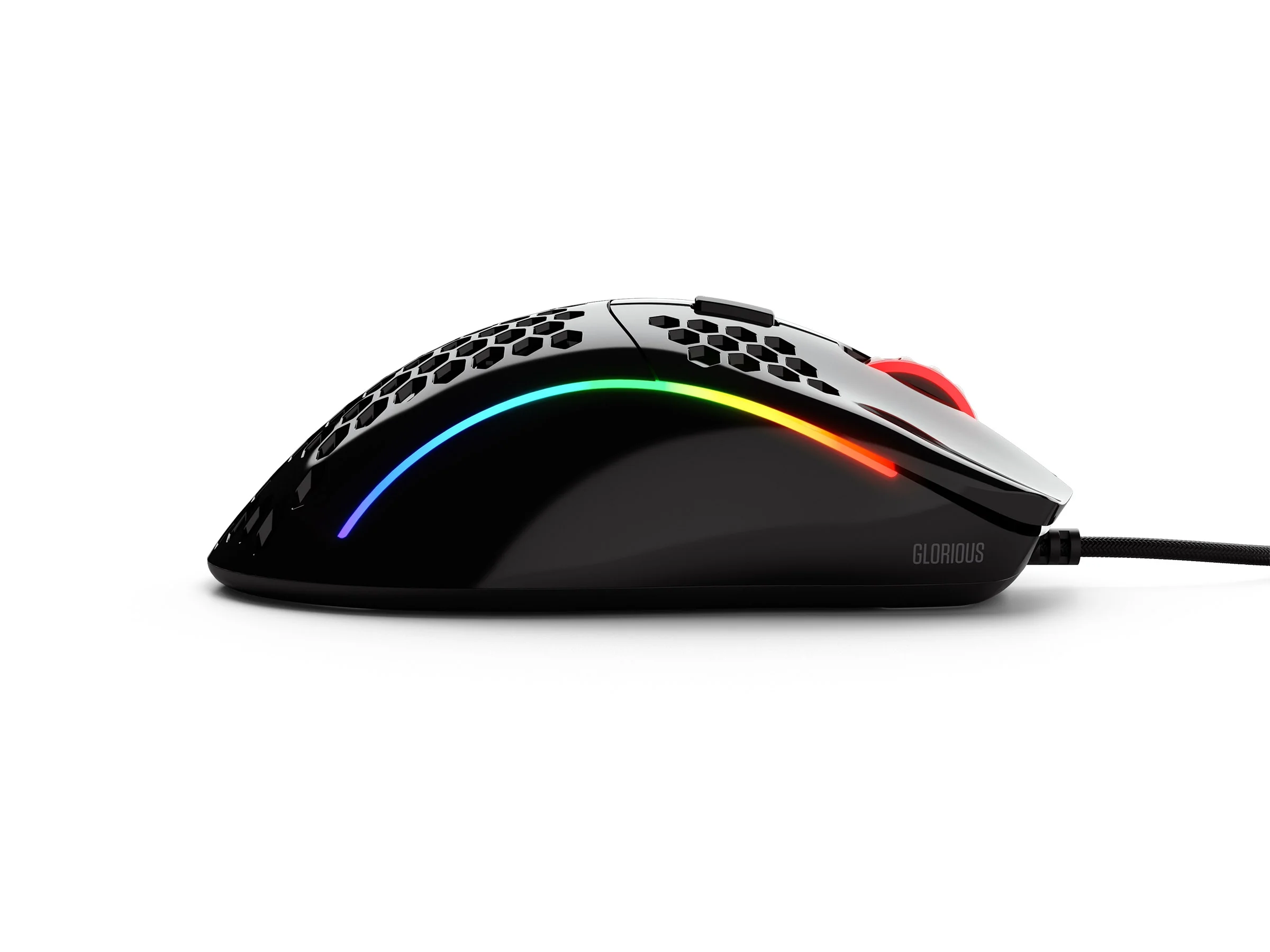 Glorious PC Model D Glossy Black RGB Wired Mouse - Image 5