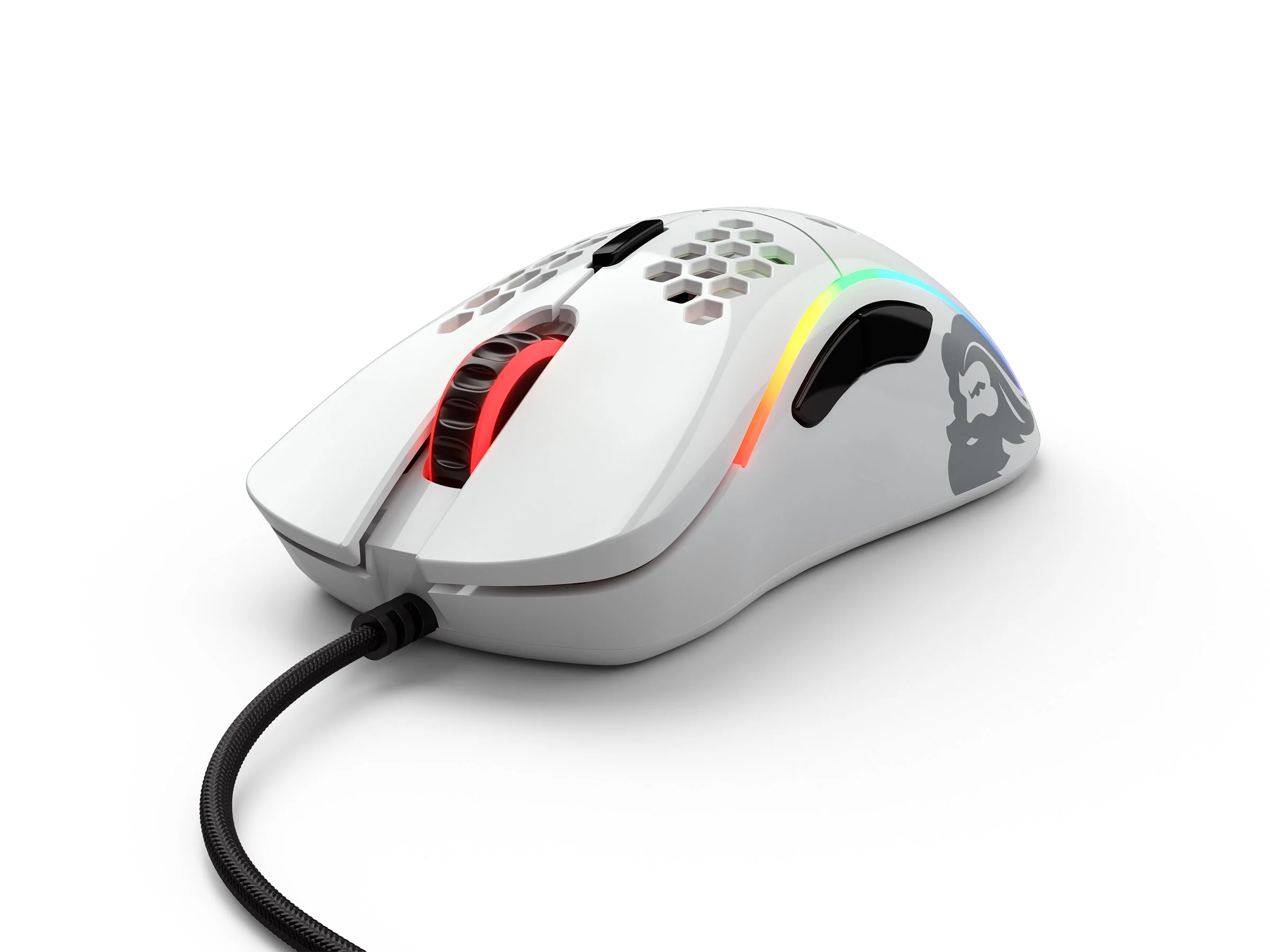 Glorious PC Model D Glossy White RGB Wired Mouse - Image 3