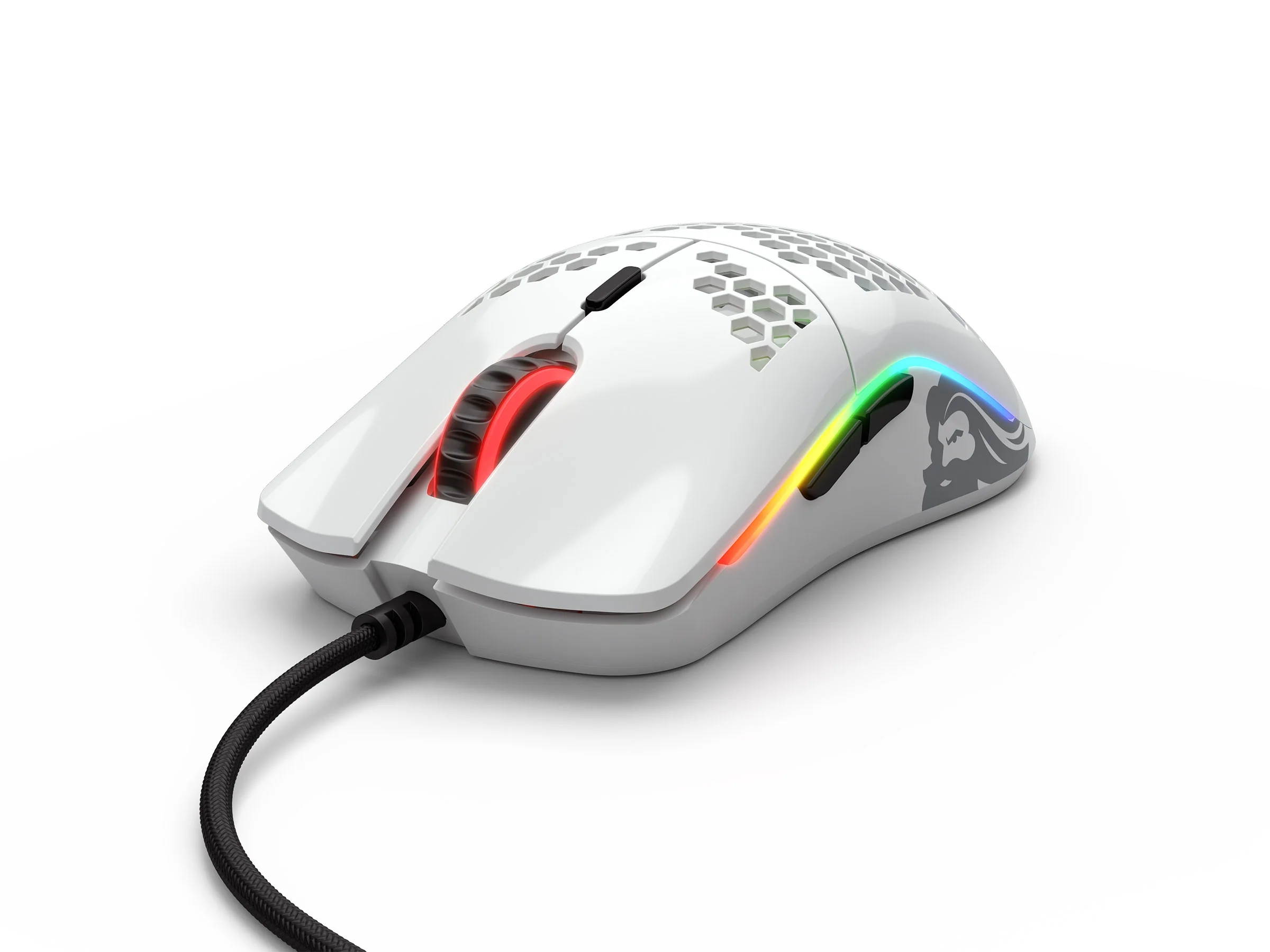 Glorious PC Model O Glossy White RGB Wired Mouse - Image 3