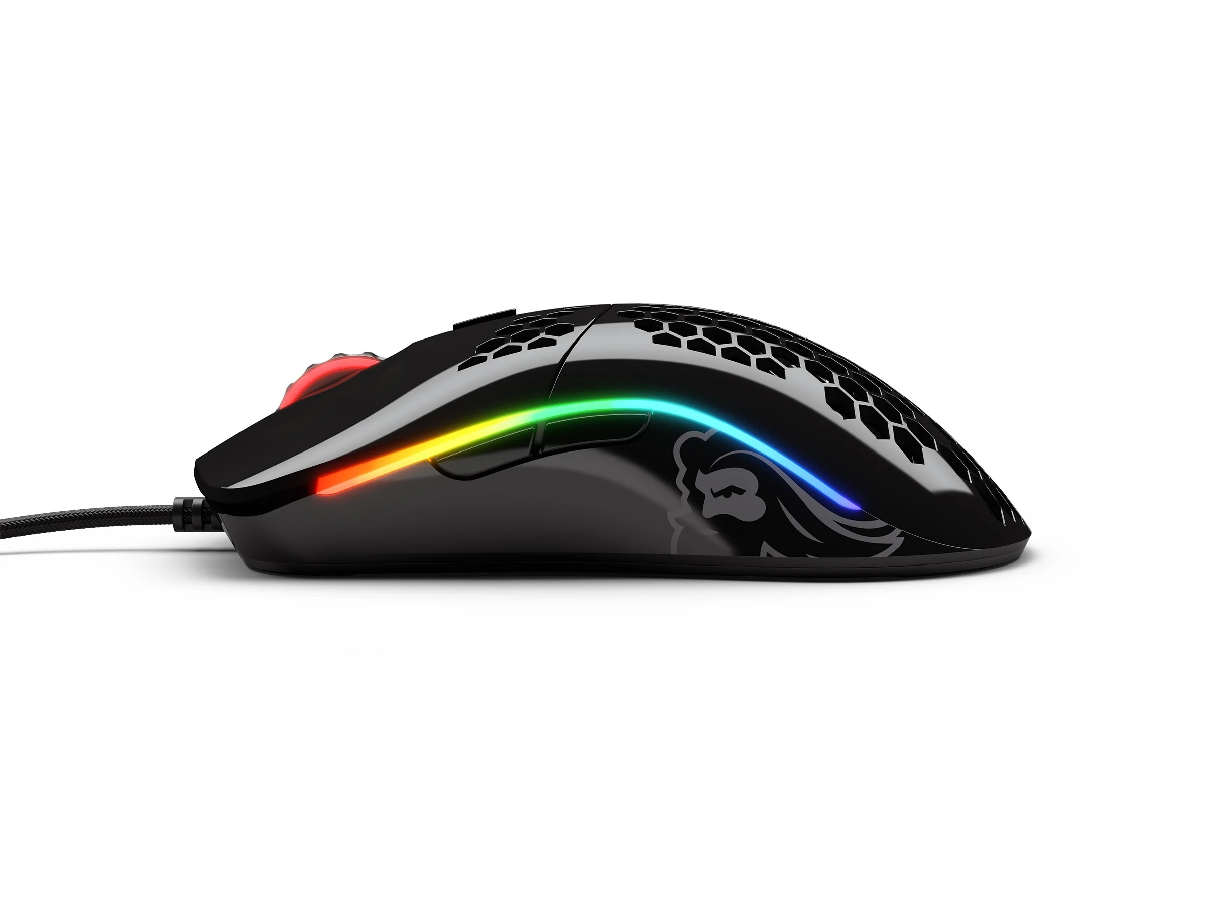 Glorious PC Model O Minus Glossy Black RGB Wired Mouse - Image 4