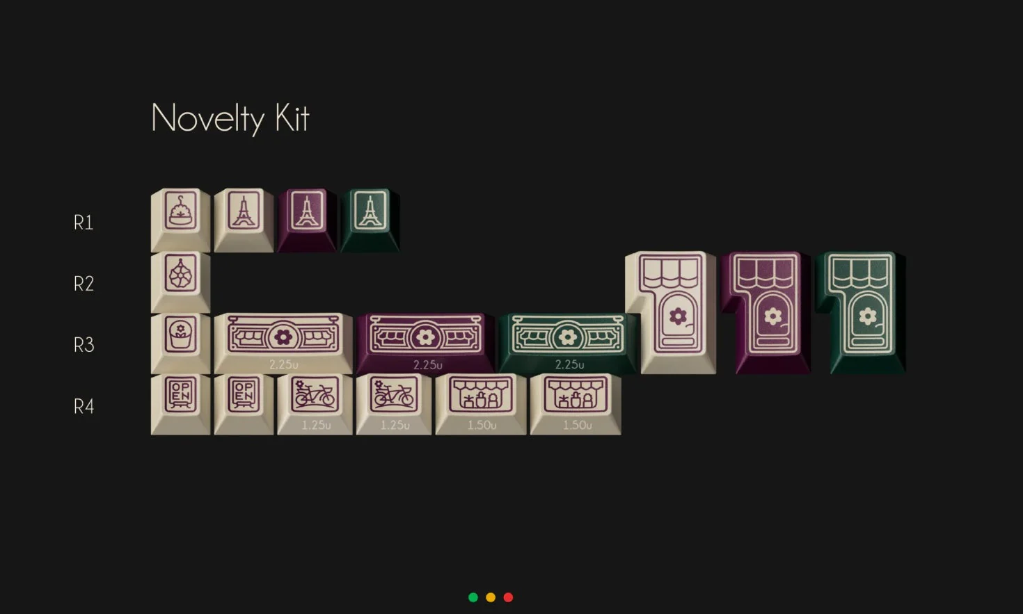 GMK Fleuriste Cherry Profile Double Shot ABS Keycap Set - Image 5