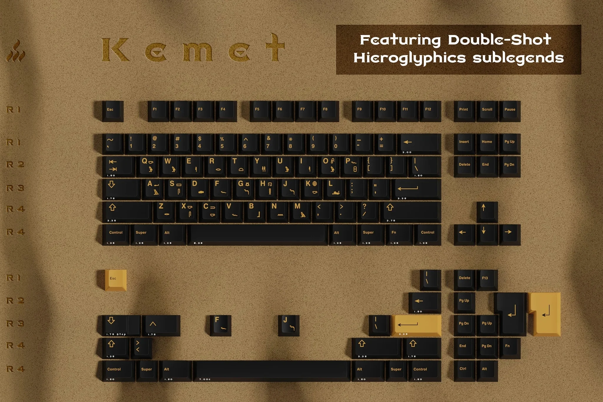 GMK Pharaoh Cherry Profile Double Shot ABS Keycap Set