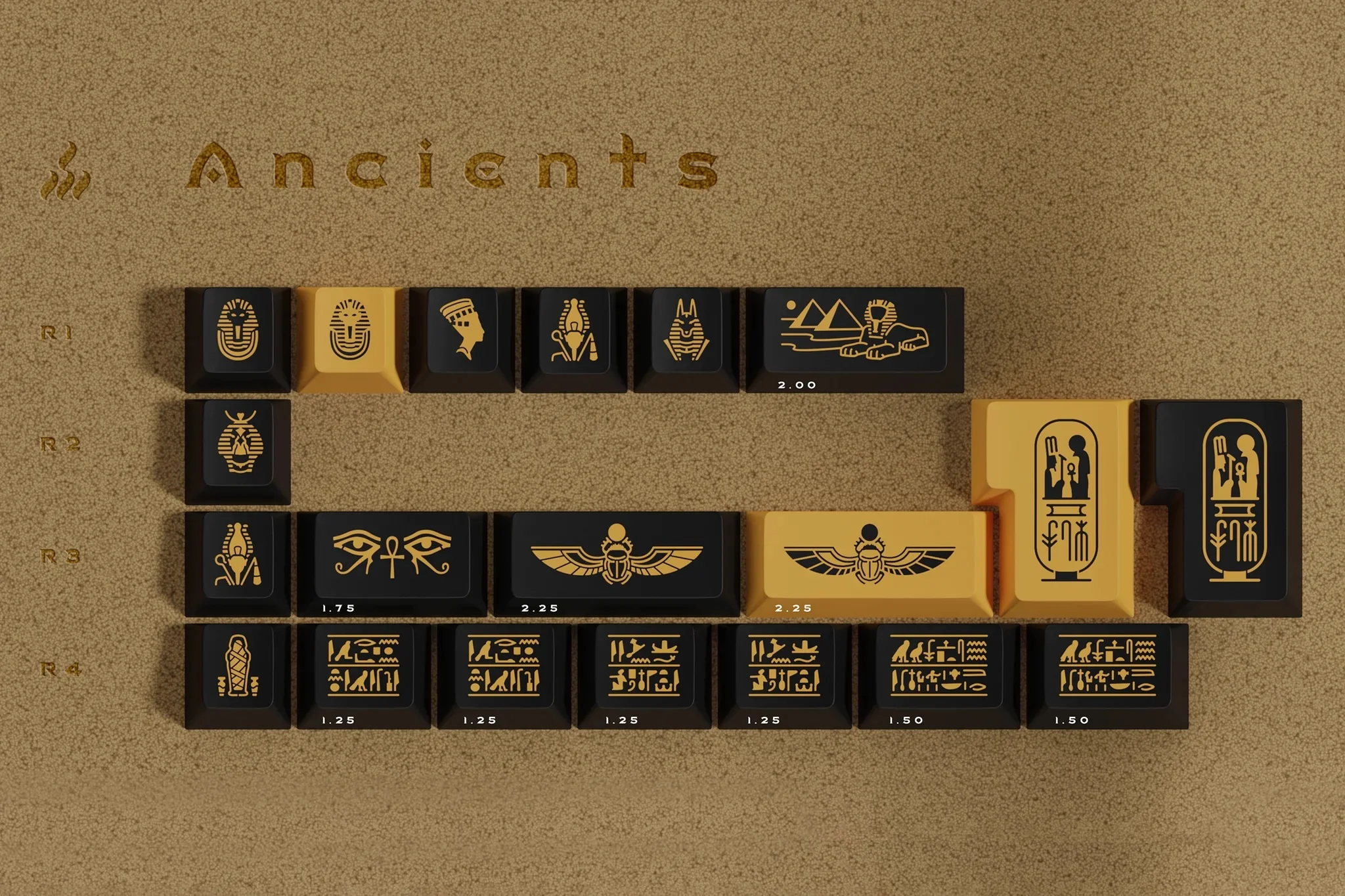 GMK Pharaoh Cherry Profile Double Shot ABS Keycap Set - Image 2