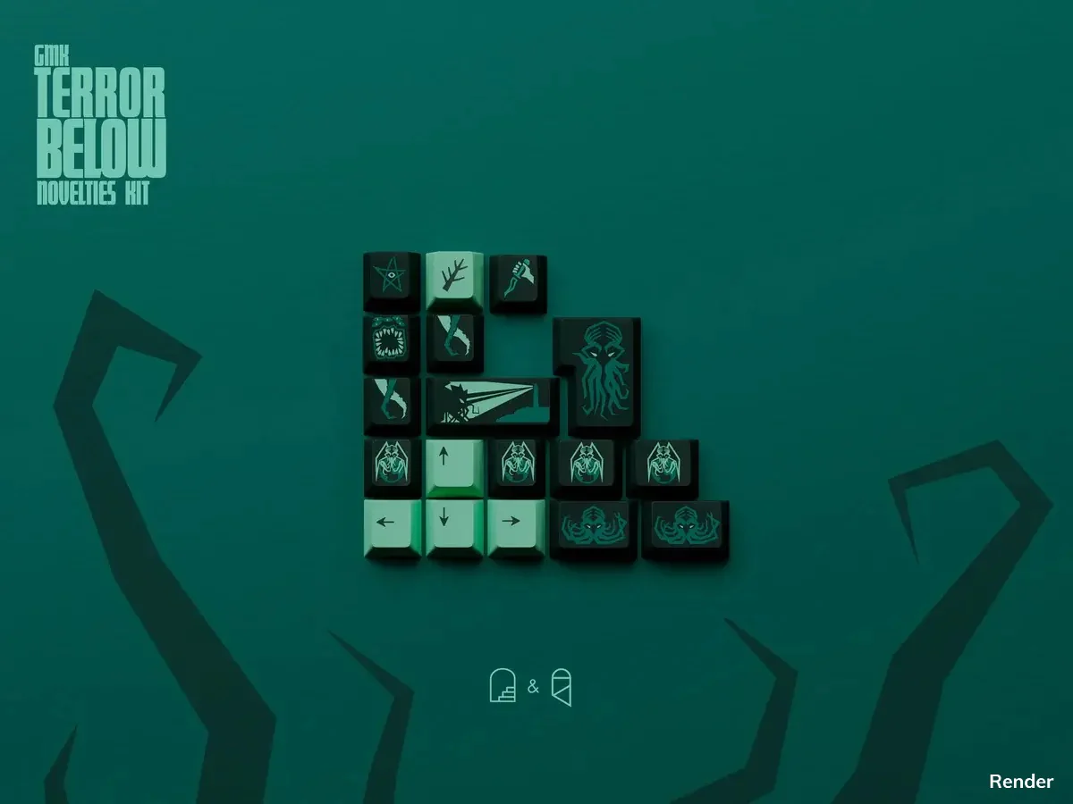 GMK Terror Below Cherry Profile Double Shot ABS Keycap Set - Image 4