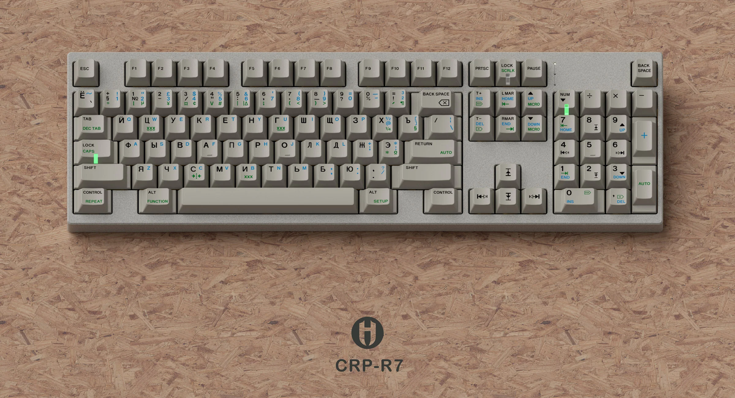 HammerWorks CRP R7 Beige Cherry Profile Dye Sub PBT Keycap Set - Image 4