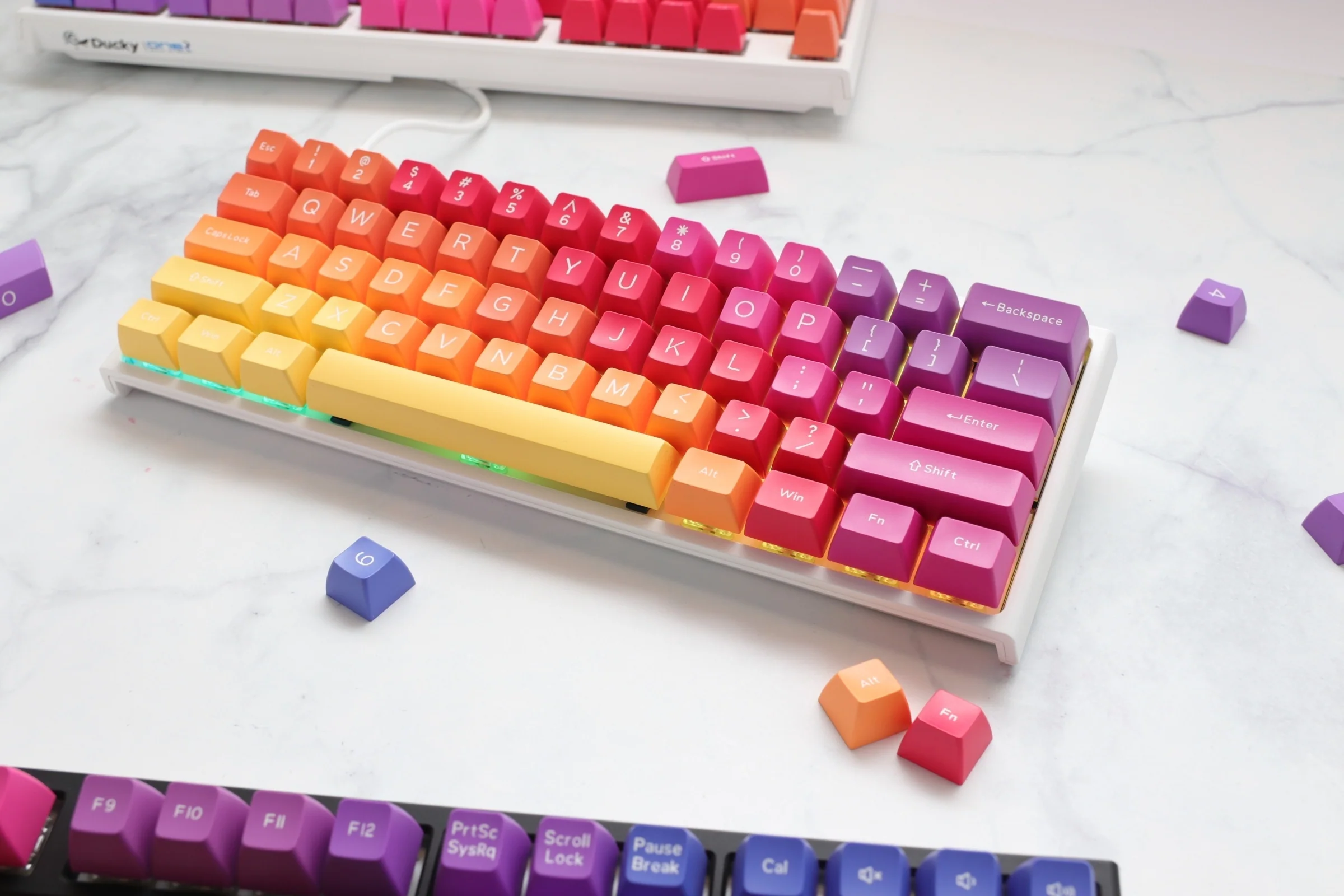 Hardcap x Ducky Afterglow 108 Key SA Profile Double Shot ABS Keycap Set - Image 11