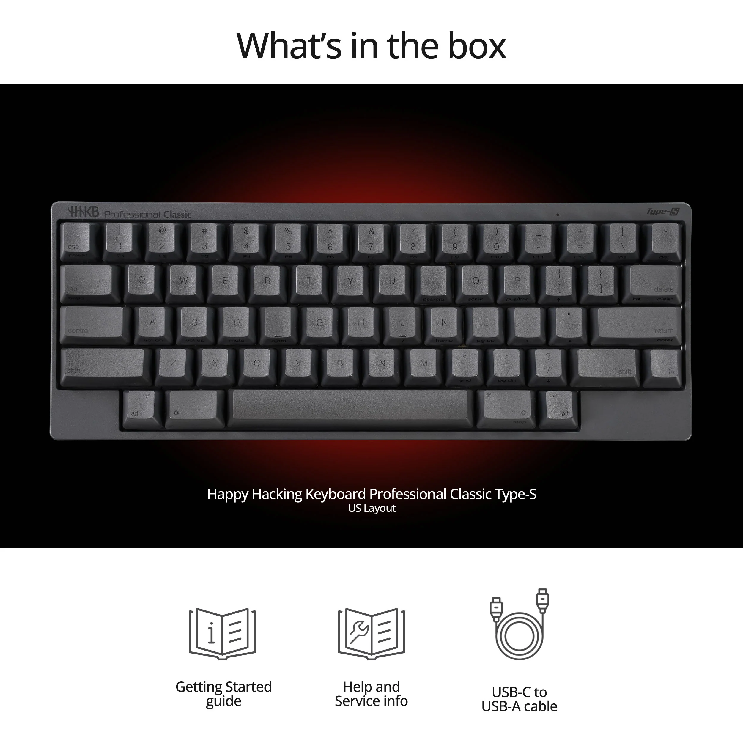 HHKB Classic Type-S Topre Silent 45g 60% PBT Mechanical Keyboard - Image 5