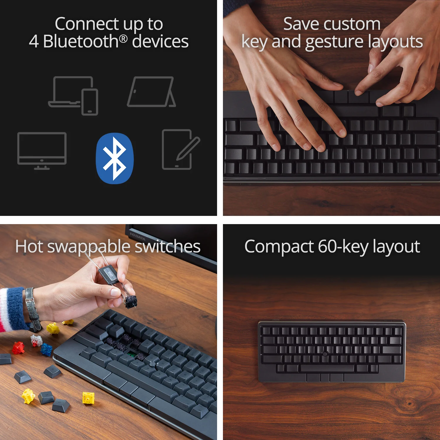 HHKB Studio 60% Hotswap Bluetooth Mechanical Keyboard - Image 13