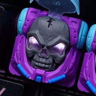 Hot Keys Project HKP Astronskull Purple / Grey / Blue Artisan Keycap