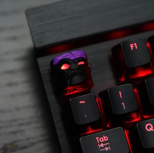 Hot Keys Project HKP Deadhead Black Night Artisan Keycap - Image 2