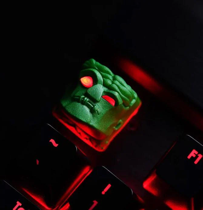 Hot Keys Project HKP Deadhead Pine Green Artisan Keycap