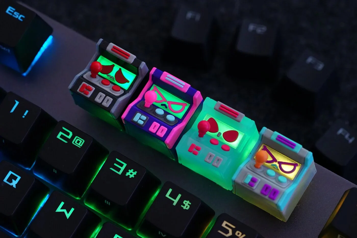 Hot Keys Project HKP Error Angry Laser Artisan Keycap - Image 6
