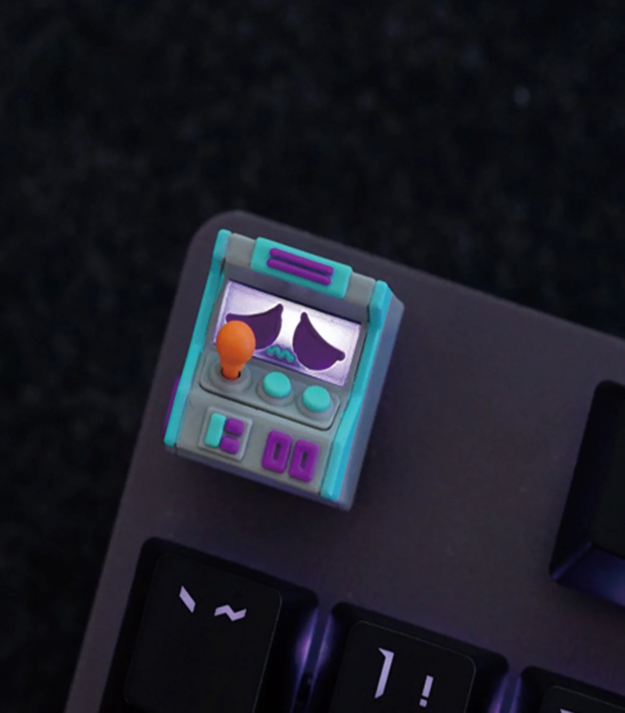 Hot Keys Project HKP Error Sad Grey Blue Purple Artisan Keycap
