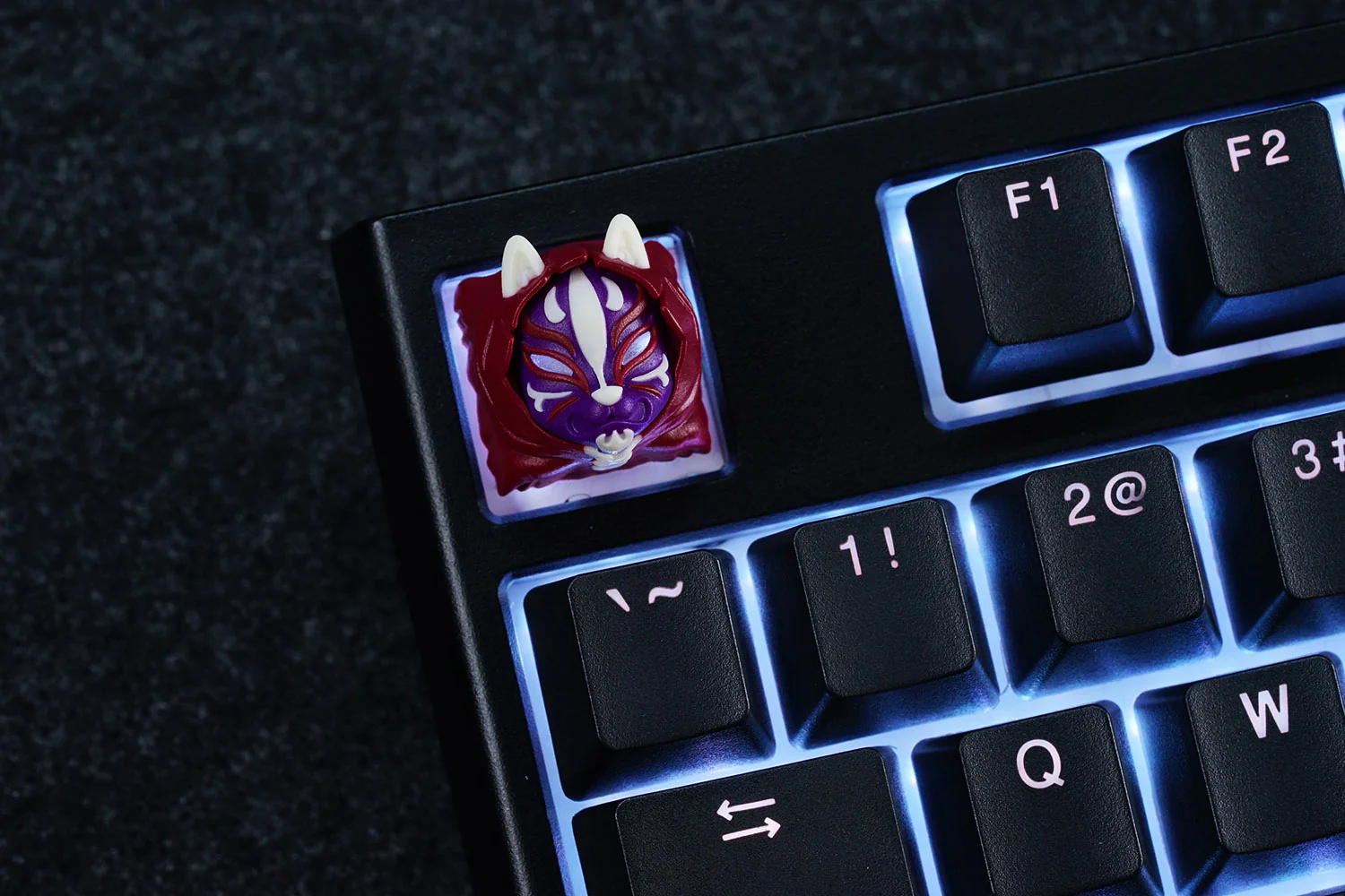 Hot Keys Project HKP Kitsune Burgundy Purple Artisan Keycap - Image 2