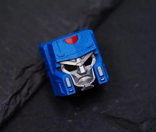 Hot Keys Project HKP Overlord Metal Blue Artisan Keycap - Image 3