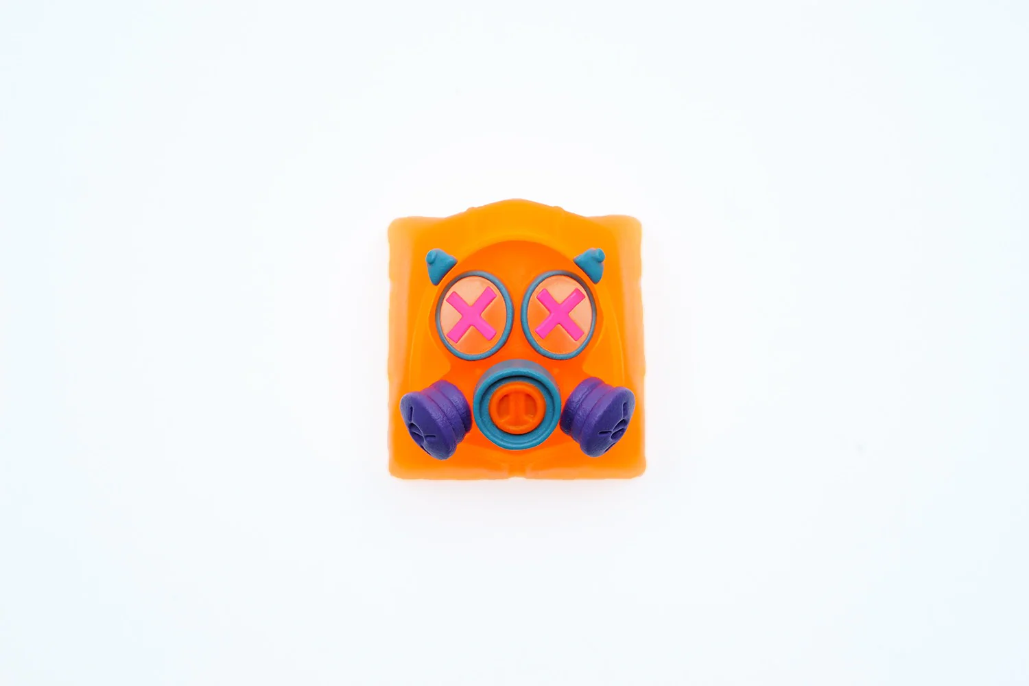 Hot Keys Project HKP Specter Crosseyes Neon Orange Artisan Keycap