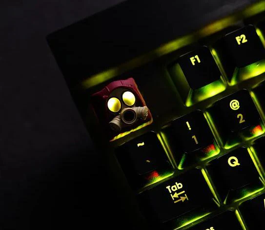 Hot Keys Project HKP Specter Wine x Khaki Artisan Keycap - Image 3