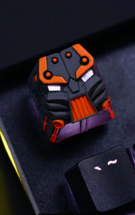 Hot Keys Project HKP Warmaster Grey Orange Artisan Keycap