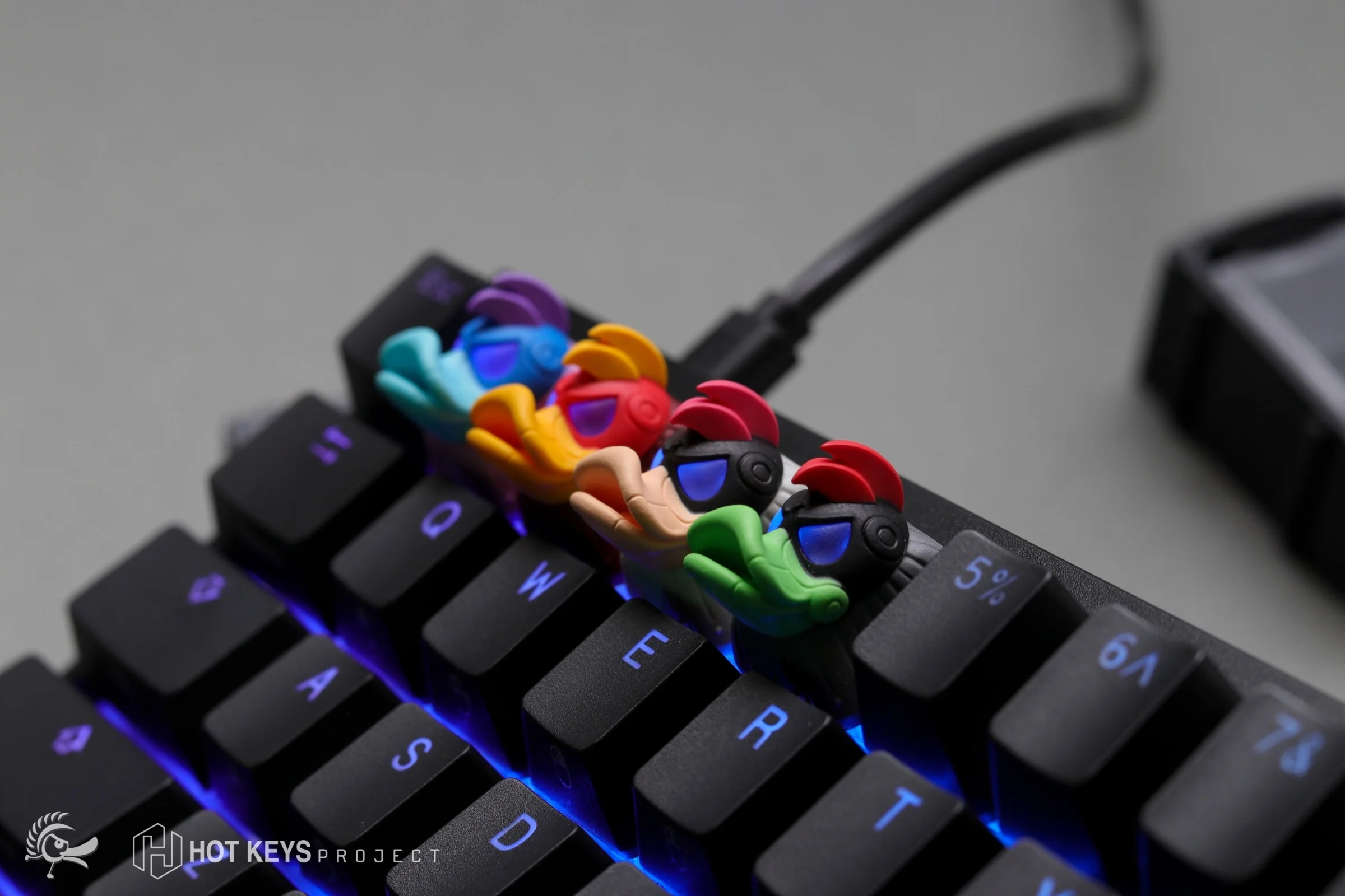 Hot Keys Project HKP x Ducky Ducky League Aqua Duck Artisan Keycap - Image 2