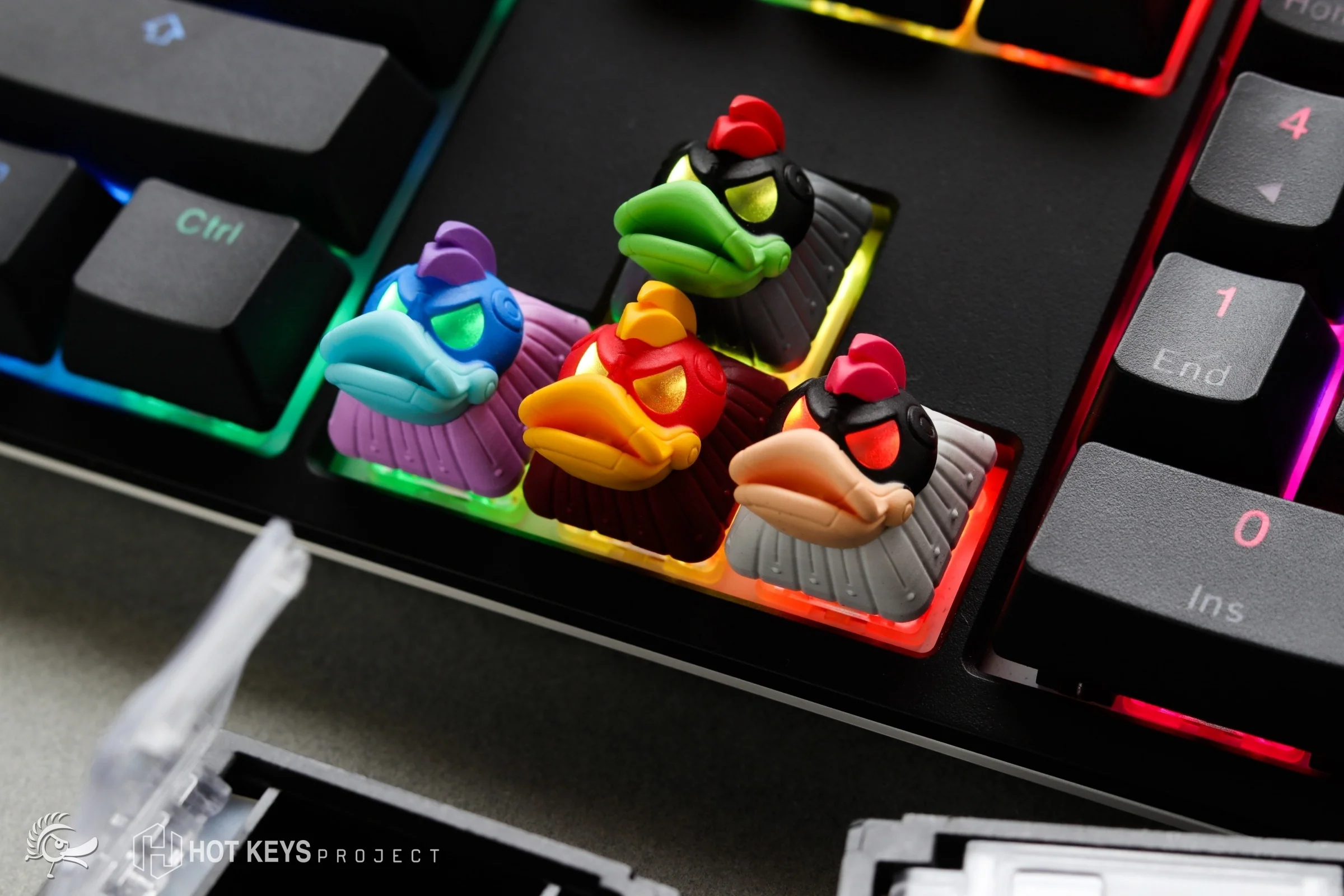 Hot Keys Project HKP x Ducky Ducky League Aqua Duck Artisan Keycap - Image 3