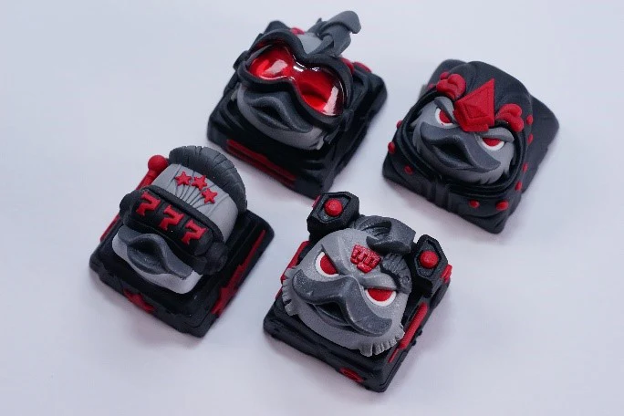 Hot Keys Project HKP x Ducky Ducky League The Bulk Dark Villain Edition Artisan Keycap - Image 2