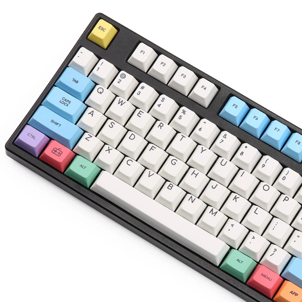 KBDFans Chalk 124 Key Cherry Profile Dye Sub PBT Keycap Set - Image 2