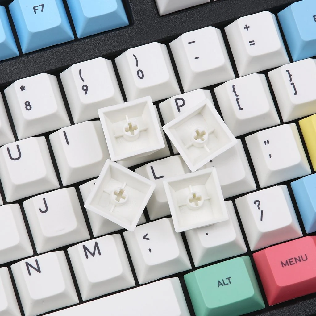 KBDFans Chalk 124 Key Cherry Profile Dye Sub PBT Keycap Set - Image 3