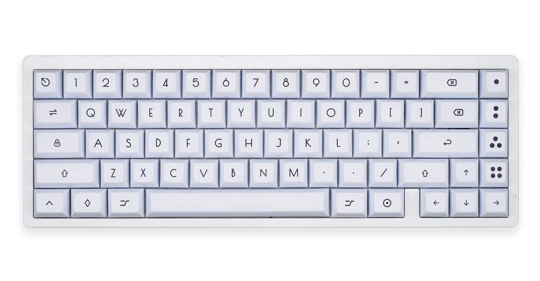 KBDFans White / Orange 124 Key Dye Sub KAT Profile PBT Keycap Set - Image 5