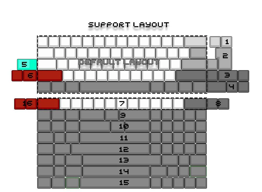 KBDFans DZ60 V3 60% Mechanical Keyboard PCB - Image 5