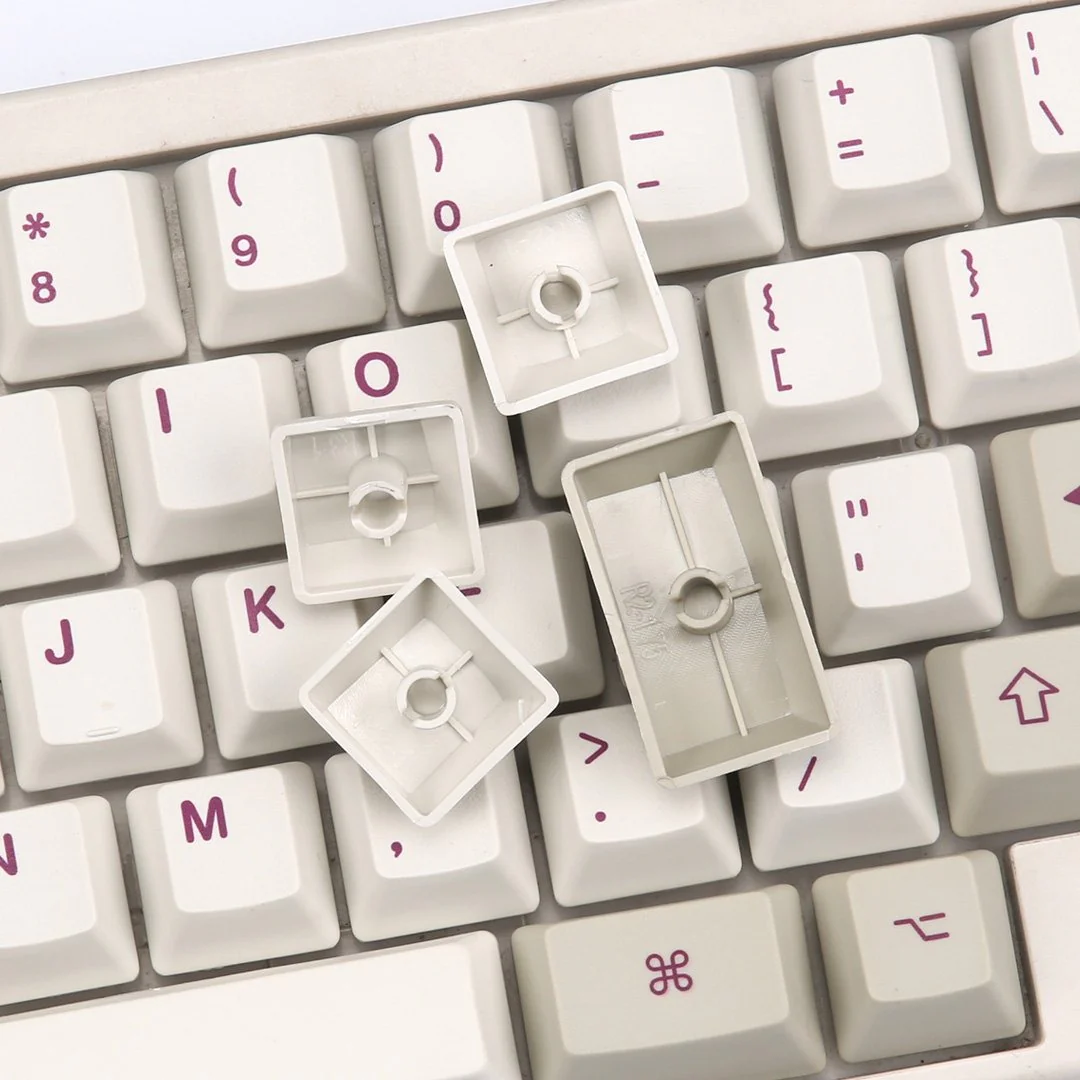 KBDFans Purple / White HHKB 60 Key OEM Profile Dye Sub PBT Topre Keycap Set - Image 5