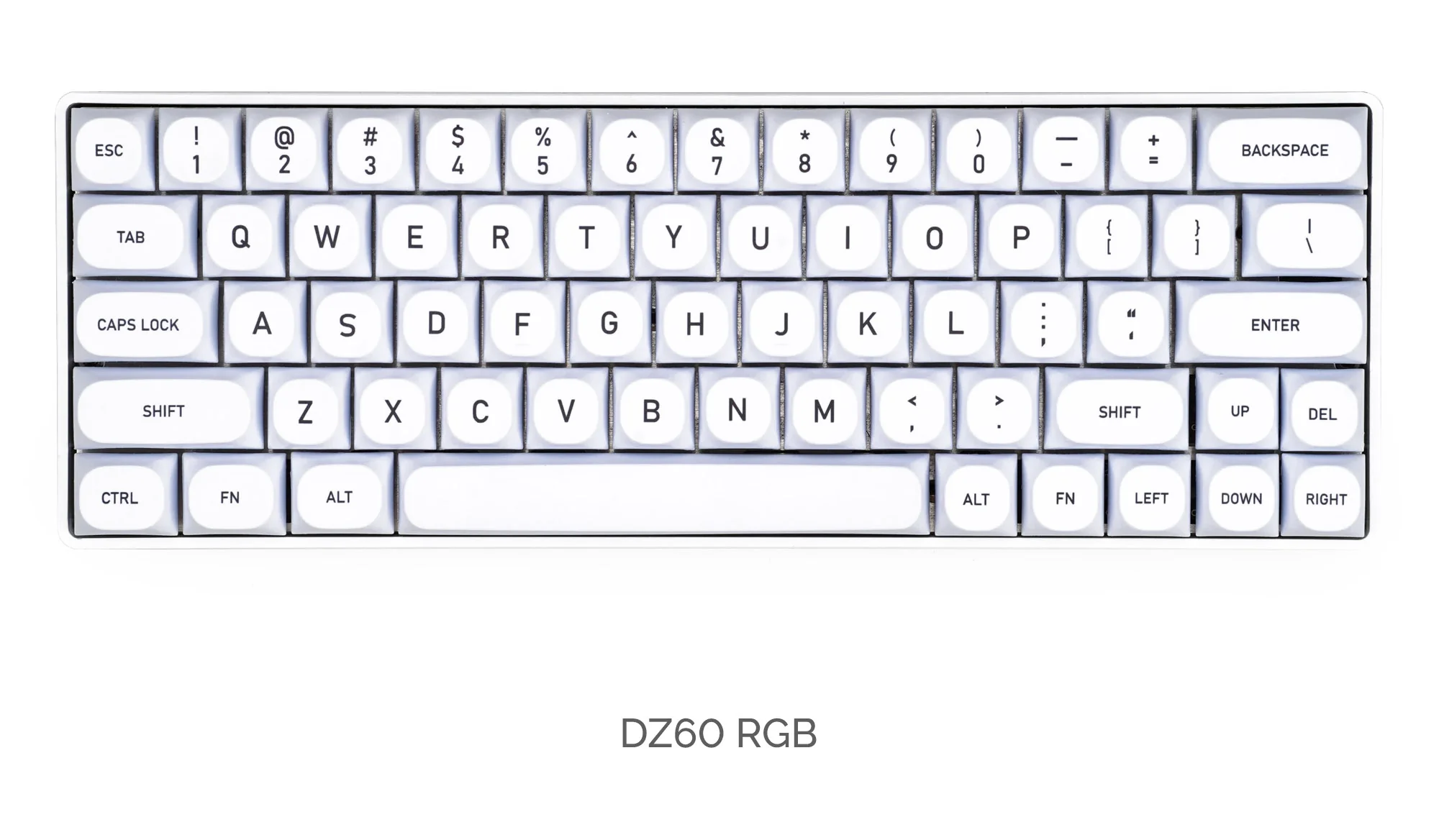 KBDFans MA White CAT 141 Key MA Profile Dye Sub PBT Keycap Set - Image 7