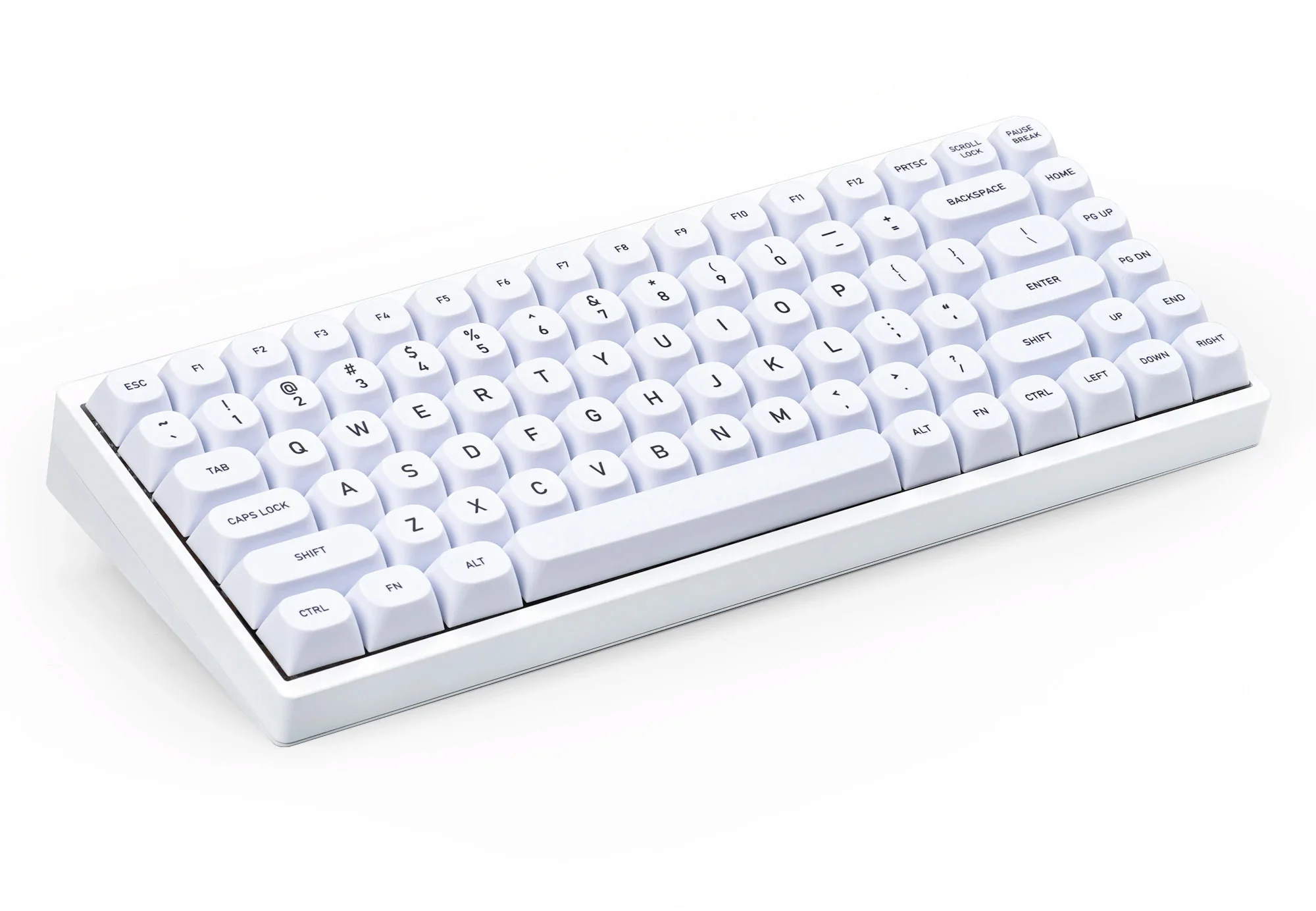 KBDFans MA White CAT 141 Key MA Profile Dye Sub PBT Keycap Set - Image 8