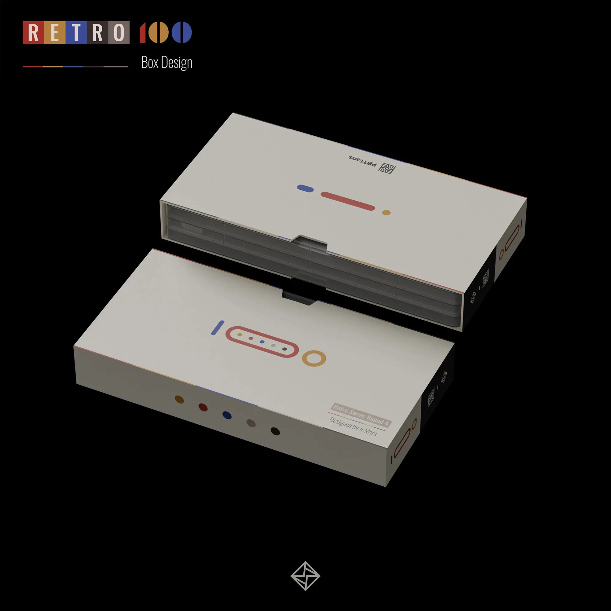 KBDFans PBTFans Retro 100 Icon Base 149 Key Double Shot PBT Keycap Set - Image 2
