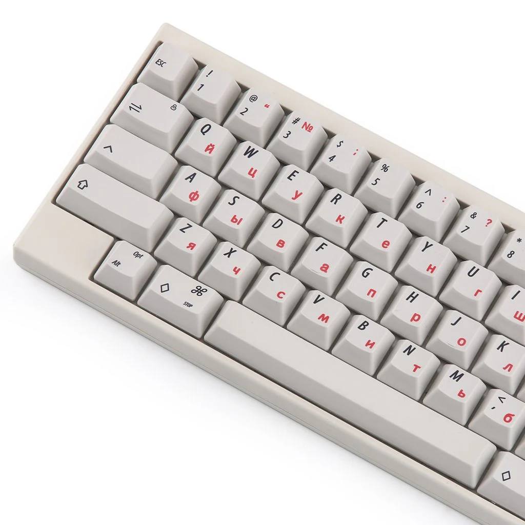 KBDFans White Russian HHKB 60 Key OEM Profile Dye Sub PBT Topre Keycap Set - Image 3