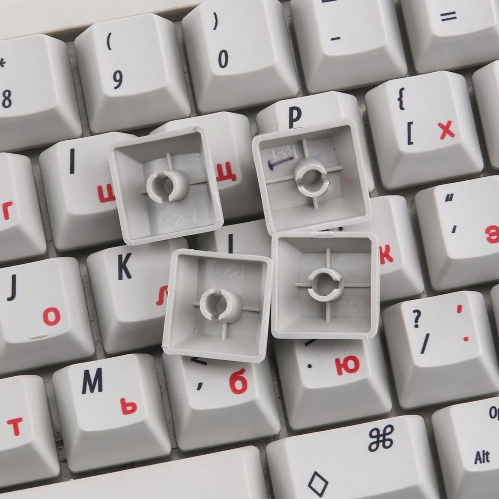 KBDFans White Russian HHKB 60 Key OEM Profile Dye Sub PBT Topre Keycap Set - Image 4