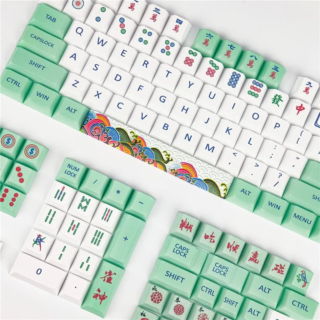 KBParadise Mahjong 129 Key XDA Profile Dye Sub PBT Keycap Set - Image 2