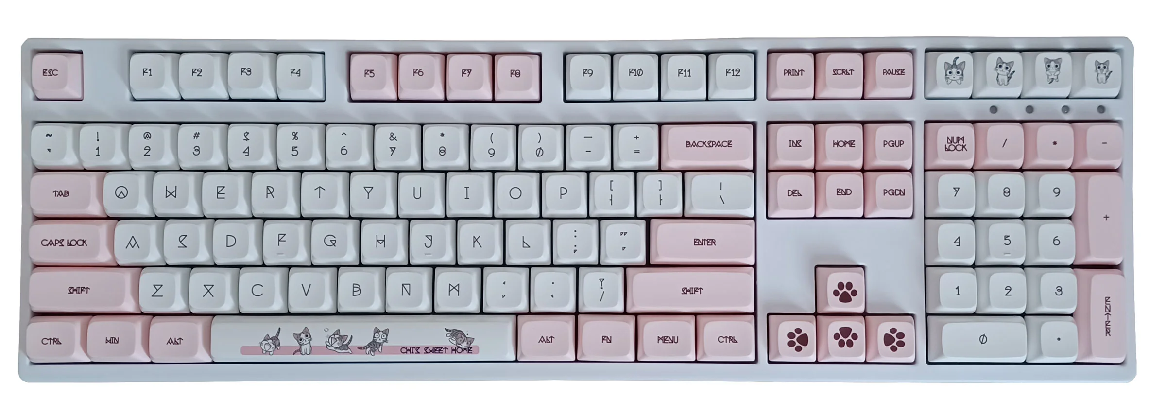 KBParadise Shorthair Cat 133 Key XDA Profile Dye Sub PBT Keycap Set