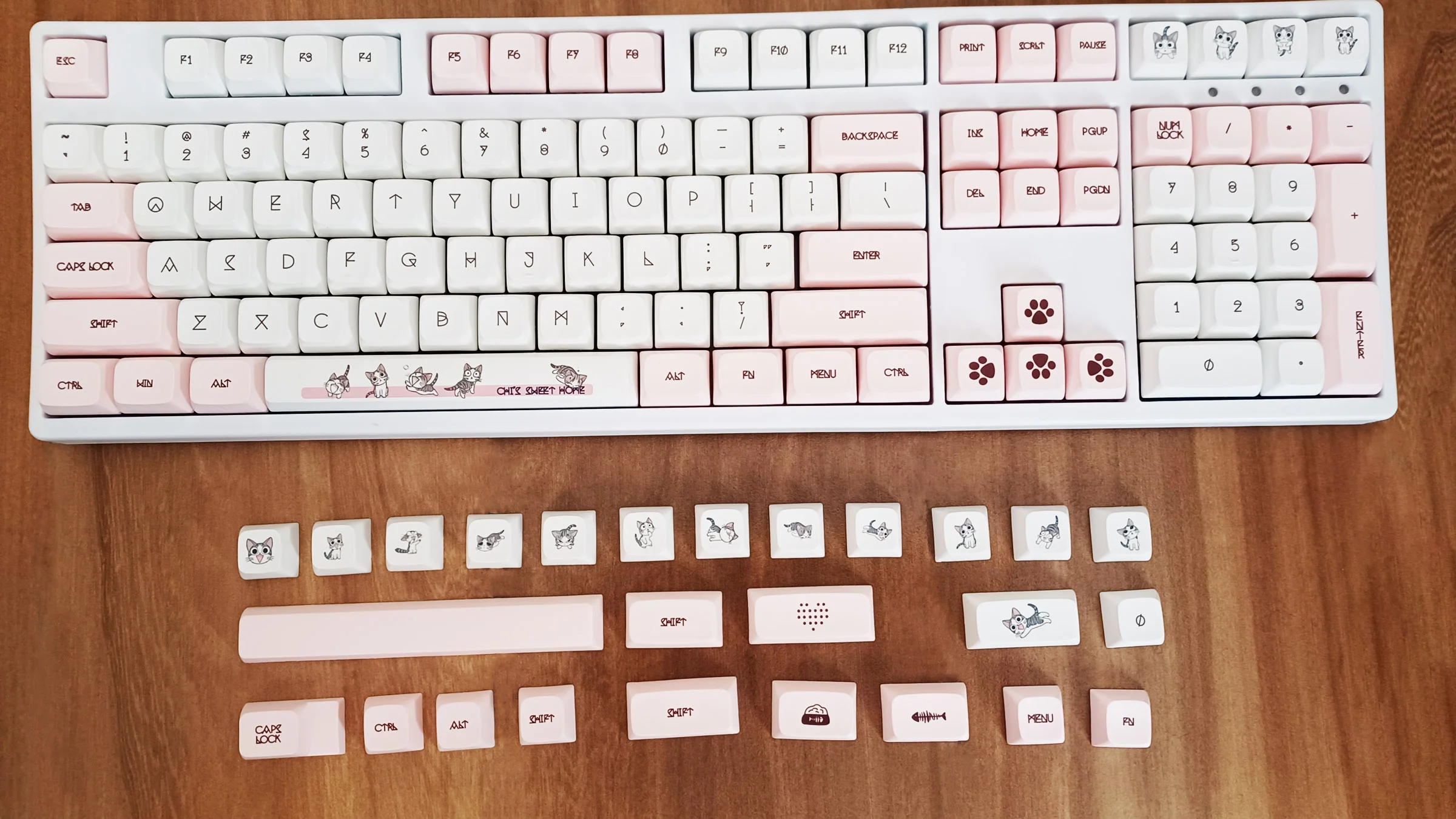 KBParadise Shorthair Cat 133 Key XDA Profile Dye Sub PBT Keycap Set - Image 5