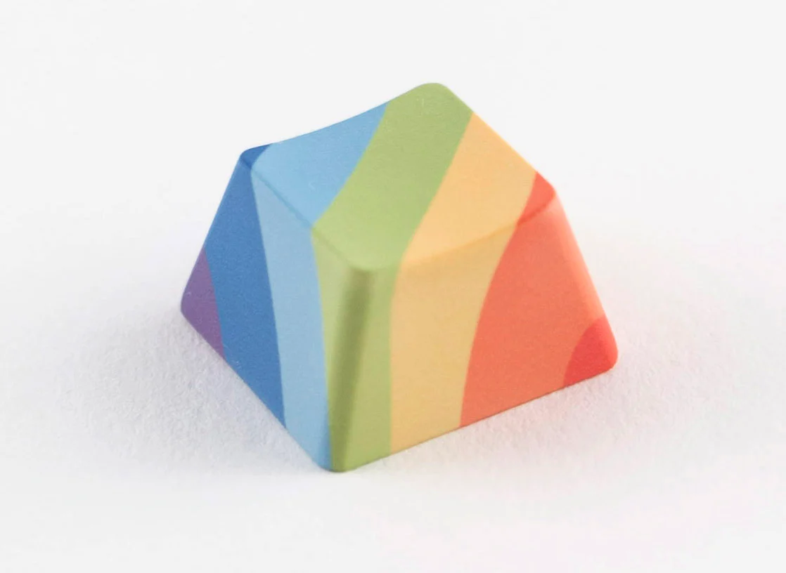 KBParadise Rainbow 3 Key OEM Profile Double Shot PBT Keycap Set - Image 4