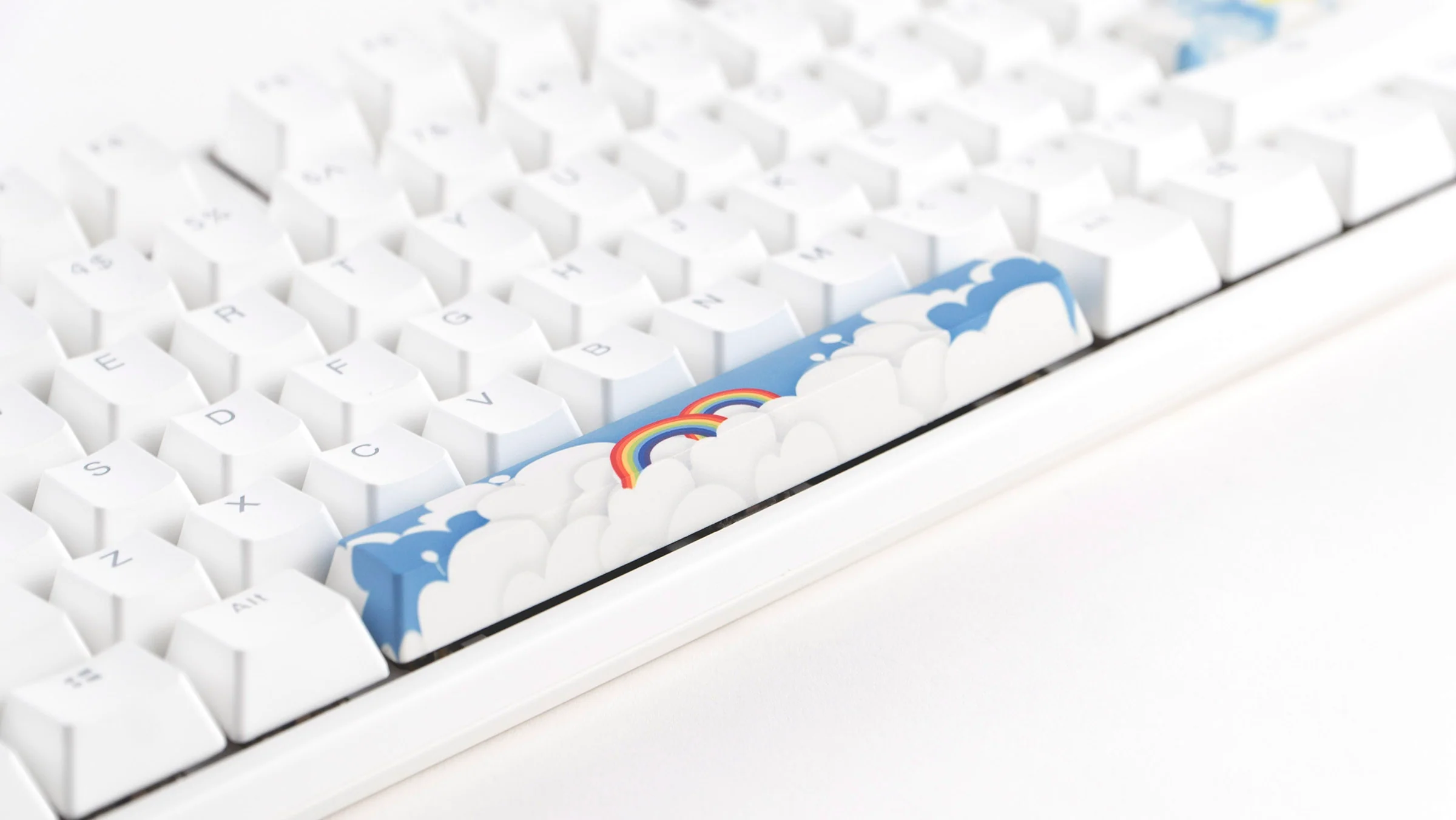 KBParadise Rainbow 3 Key OEM Profile Double Shot PBT Keycap Set - Image 9