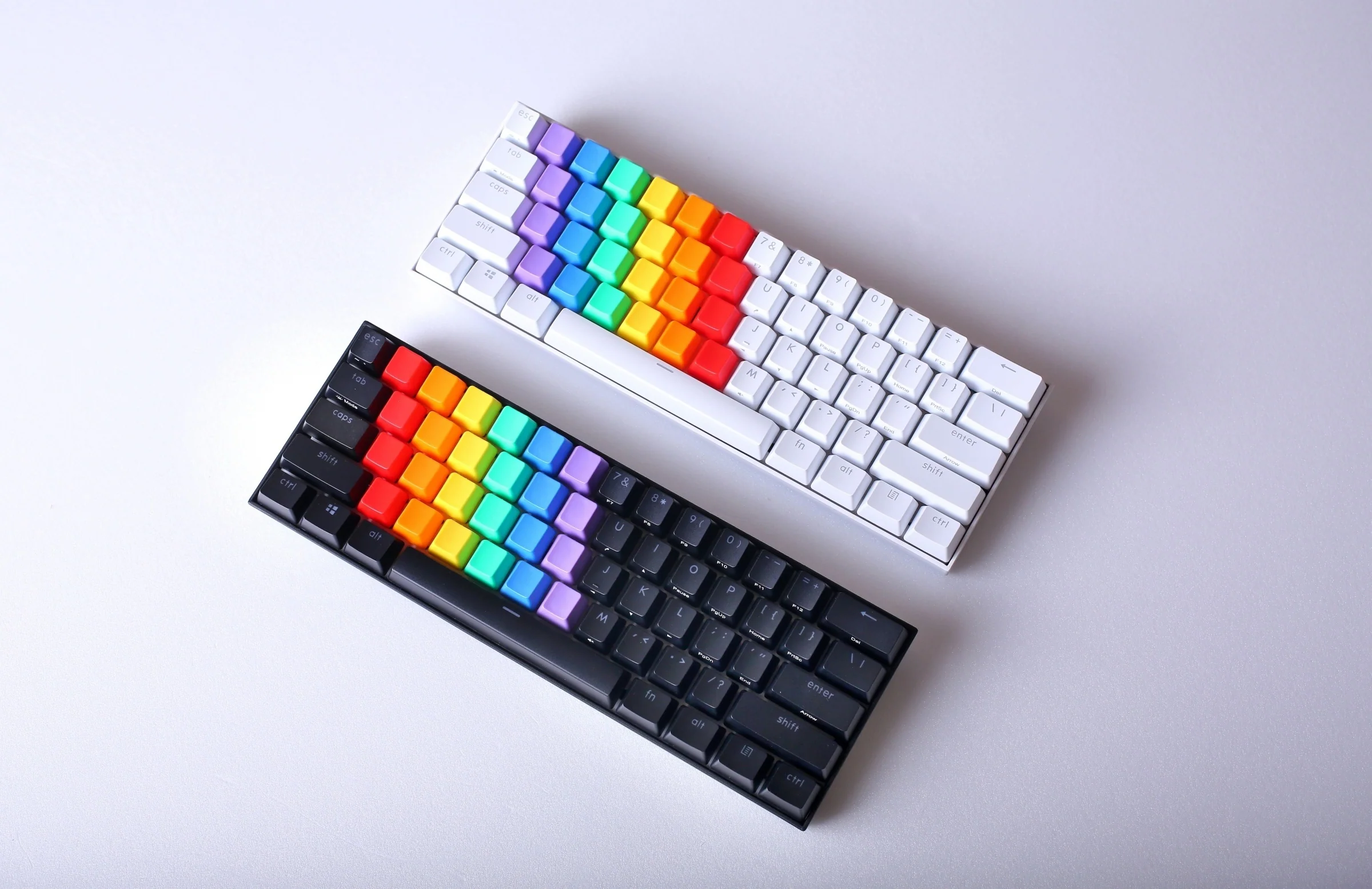 KBParadise V60 The 2 White RGB LED 60% Double Shot PBT Hotswap Mechanical Keyboard - Image 2