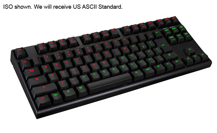 KBParadise V80 Red/Green Green / Red LED TKL Mechanical Keyboard